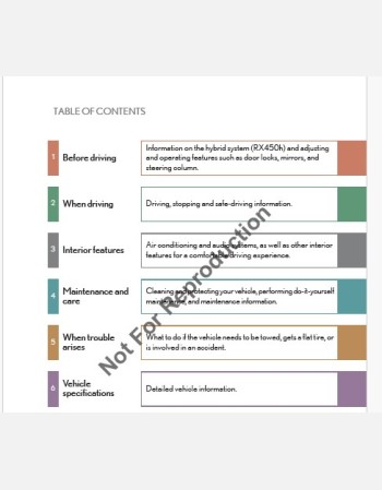 lexus rx 2012-2013 owners manual in english